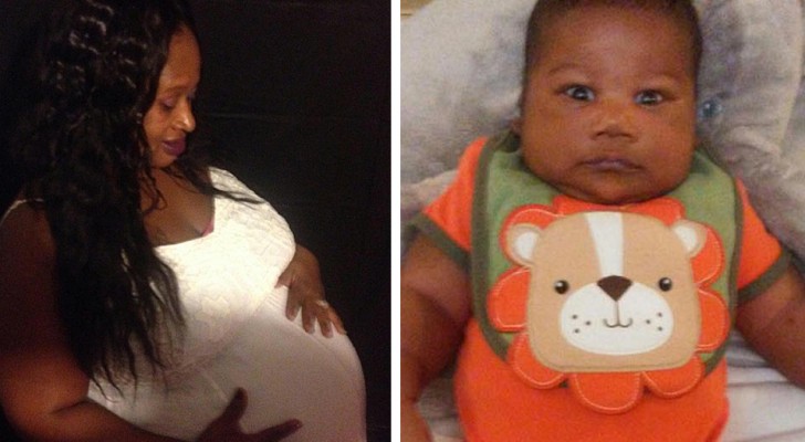 En kvinna föder en bebis på 6,3 kilo: "Jag trodde att det var tvillingar"