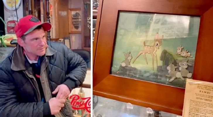 Hij ontdekt dat de dakloze hem een kostbaar schilderij heeft verkocht: hij spoort hem op om hem zijn deel te geven