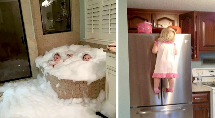 15 children who were left unsupervised in the house and caused a real disaster