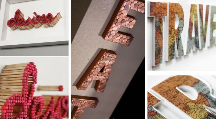13 décorations super-créatives en forme de lettre à réaliser avec le DIY