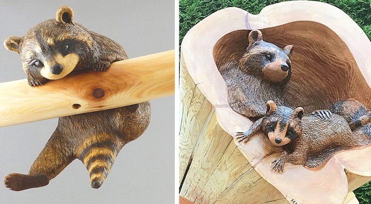 Questo artista giapponese rende vivo il legno scolpendo animali che sembrano veri