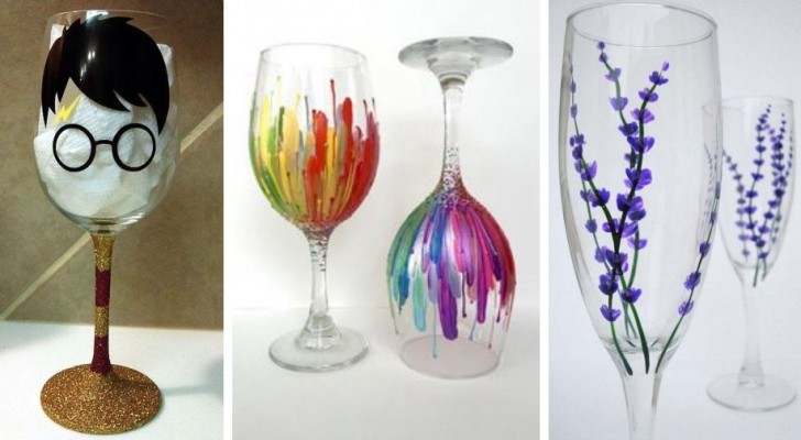 13 idee super-creative per recuperare calici e bicchieri spaiati dipingendoli nei modi più originali