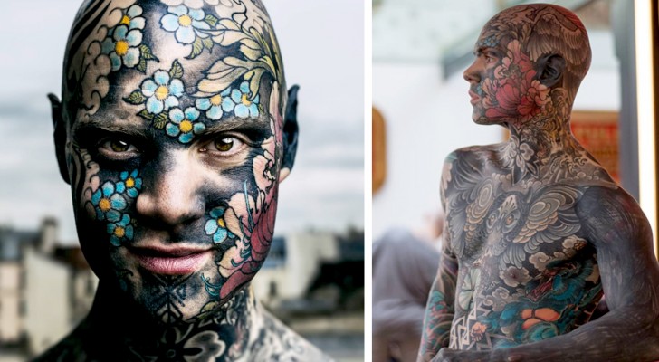 His body is completely tattooed and he is an elementary school teacher: this is why many would like to get him out of school