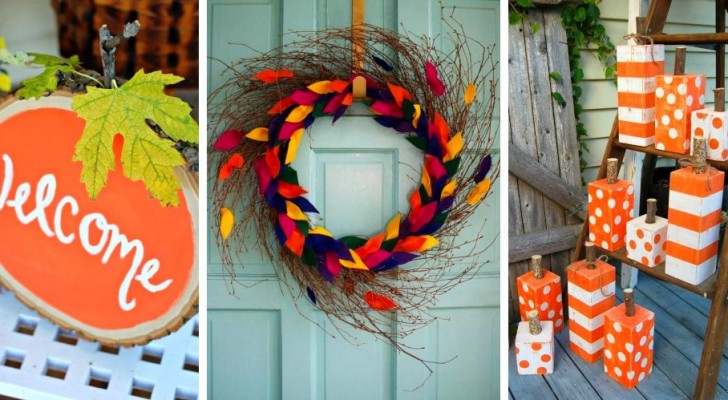 12 proposte super-creative per decorare casa e giardino celebrando i colori dell'autunno