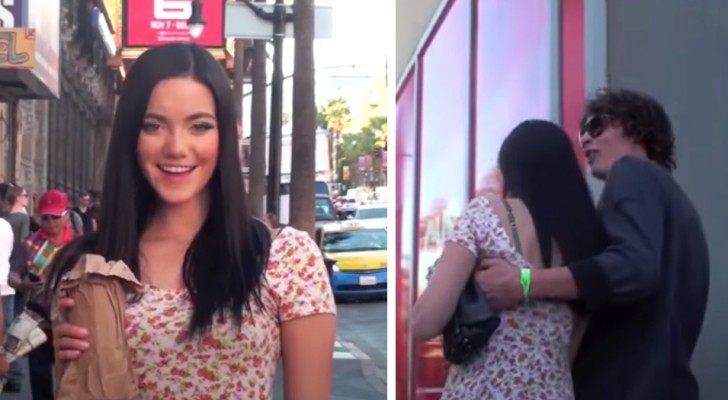 She pretends to be drunk and asks passersby to help her call a taxi: 4 out of 5 men try to take her home