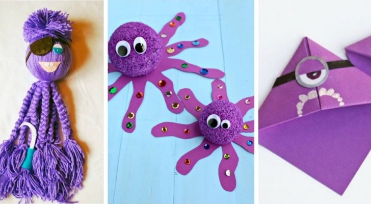 10 lavoretti creativi e divertenti per i più piccoli all'insegna del colore viola