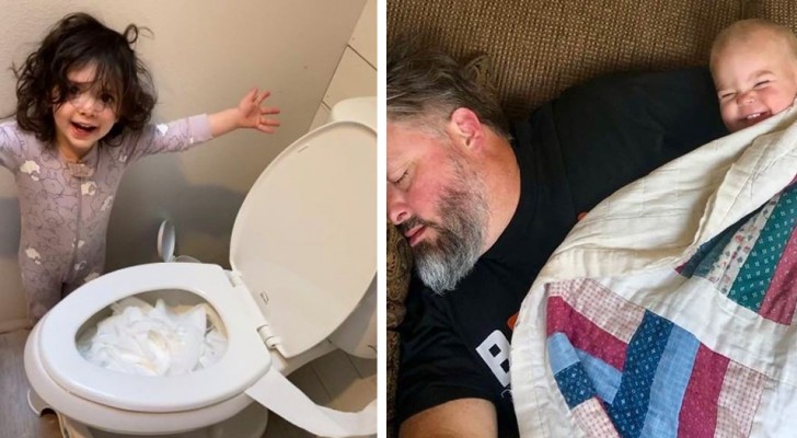 17 fotos mostram como ser pai é um trabalho bem movimentado...