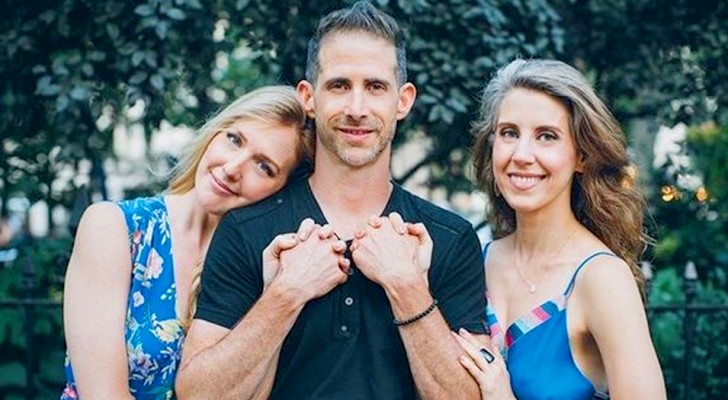 He divorces his wife after 19 years and begins a relationship with two women at the same time