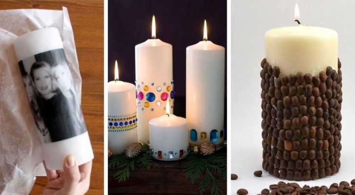 13 spunti strepitosi per decorare le candele in modo creativo ed elegante