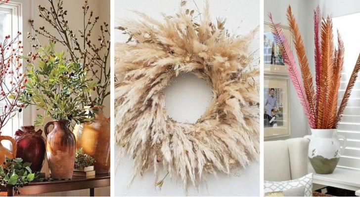 11 composizioni creative per trasformare sfalci di potatura e rami caduti in splendide decorazioni