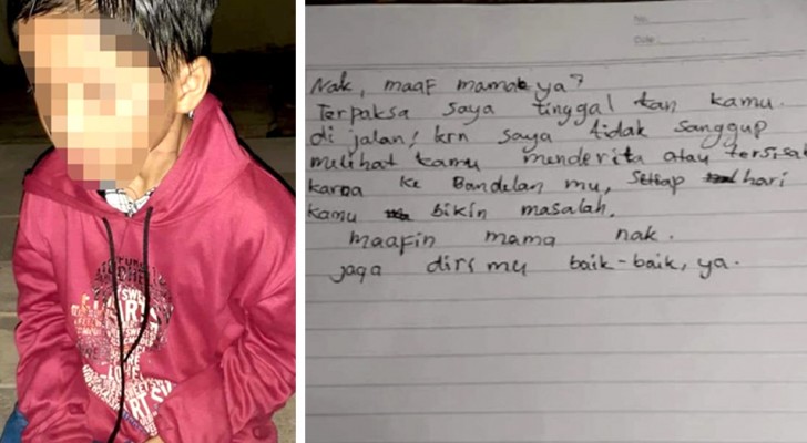 An 8-year-old boy is abandoned by his mother at a station with a letter of apology: he was "too bad"