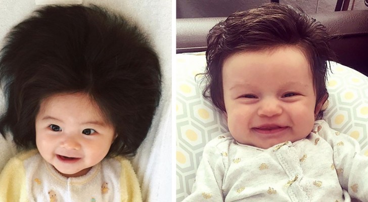 Hairy Babies: 17 photos of babies who already had a full head of hair when they were born