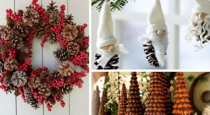 11 trovate una più bella dell'altra per usare le pigne nelle decorazioni di Natale