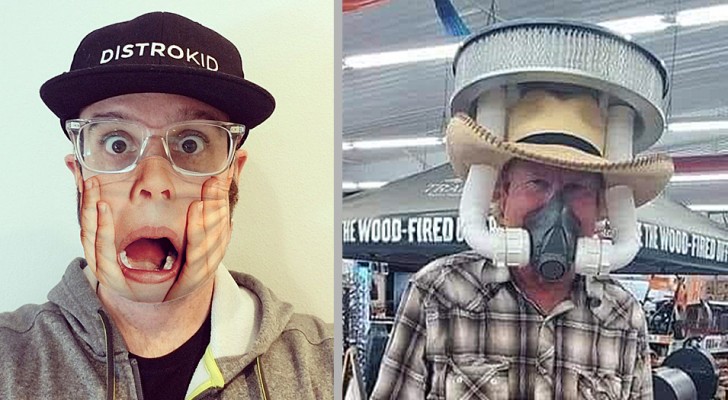 19 persone che hanno rispettato l'obbligo della mascherina nei modi più assurdi e divertenti