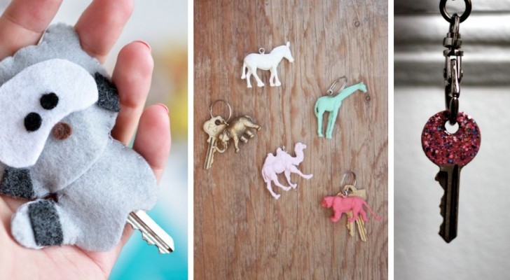 12 trovate super-creative per decorare le chiavi o creare fantastici portachiavi