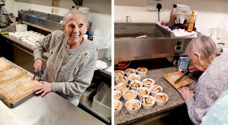 Una nonnina di 89 anni prepara centinaia di torte per donarle alle famiglie più bisognose della sua comunità