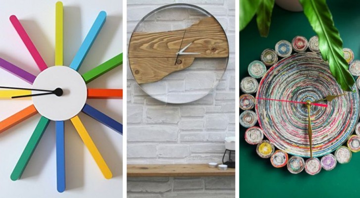 9 idées géniales pour transformer des objets de récup en horloges design