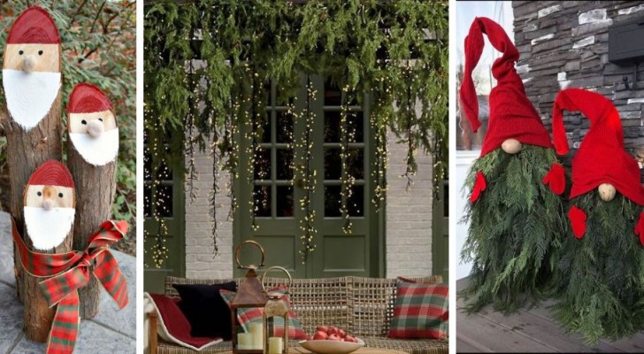 14 schöne DIY-Weihnachtsdekorationen für den Außenbereich