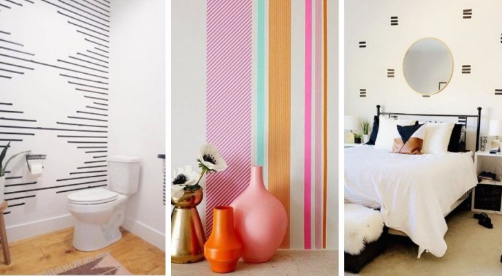 Decorare le pareti con nastri adesivi: un metodo facile per trasformare l’aspetto di qualsiasi stanza