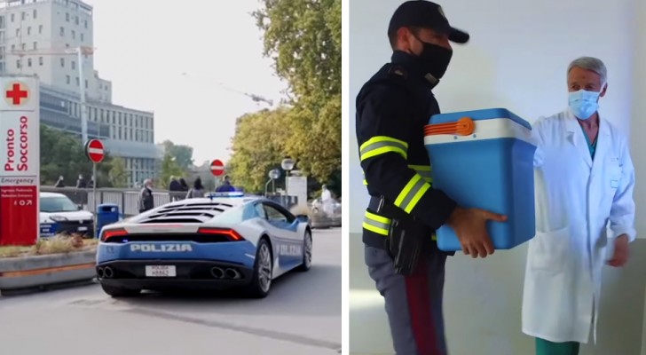 La Polizia trasporta in Lamborghini il rene per un trapianto: da Padova a Roma in 3 ore per salvare una vita