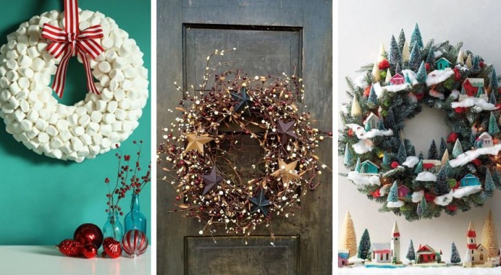 10 faszinierende Ideen, um Weihnachtsgirlanden zu kreieren, eine schöner als die andere