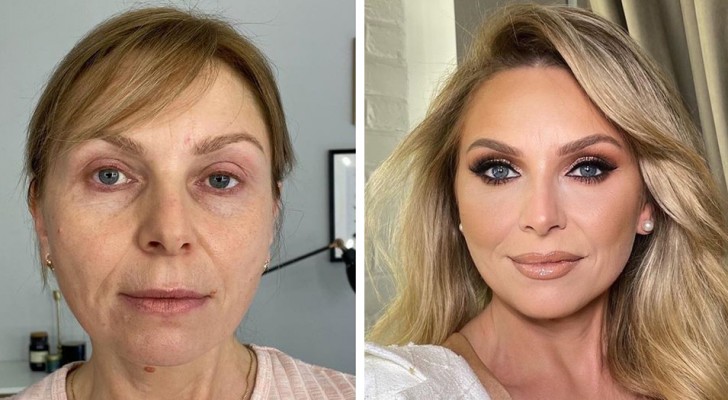 13 vrouwen die zich leenden voor een make-up sessie die heel erg tevreden zijn met het resultaat