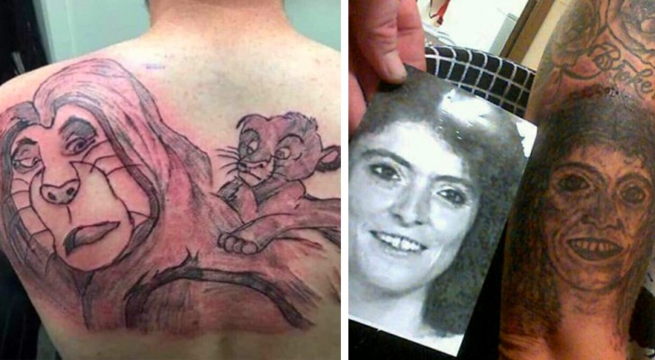 17 fois où des personnes ont choisi de se faire tatouer, mais les résultats ont été désastreux