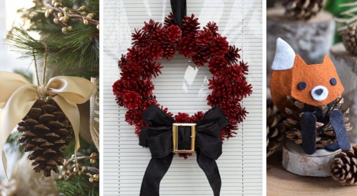 10 idées faciles et captivantes pour créer les décorations de Noël avec les pommes de pin