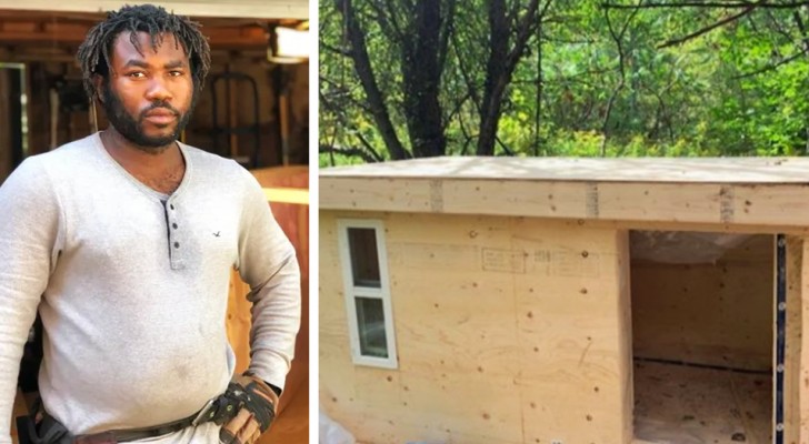 Un joven carpintero construye cajas cálidas y resistentes para los sin techo: "evito que mueran de frío en invierno"