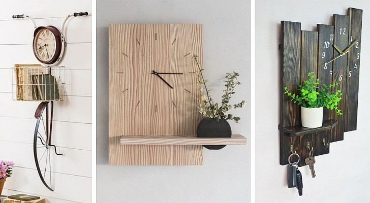 10 orologi fai da te dal design innovativo da realizzare con legno, stoffa e non solo