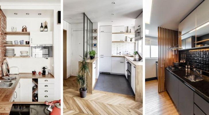 11 moderne Küchen, von denen man sich inspirieren lassen kann, um kleine Räume mit Geschmack und Effizienz einzurichten