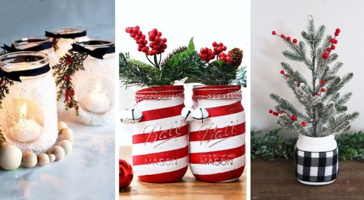 10 unwiderstehliche Ideen, um Glasgefäße zu recyceln und sie in fantastischen Weihnachtsschmuck zu verwandeln