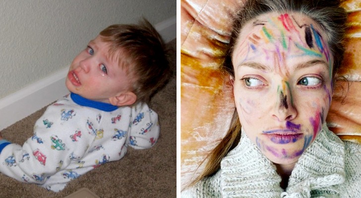 15 foto’s die bewijzen dat thuis zijn met kinderen erg vermoeiend kan zijn voor een ouder