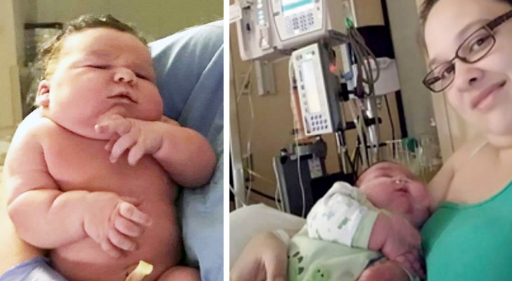 A woman gives birth to a record-breaking baby: at her birth, she weighed over 17 pounds