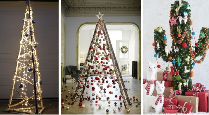 11 super originele kerstbomen om op een ongebruikelijke en exentrieke manier te versieren