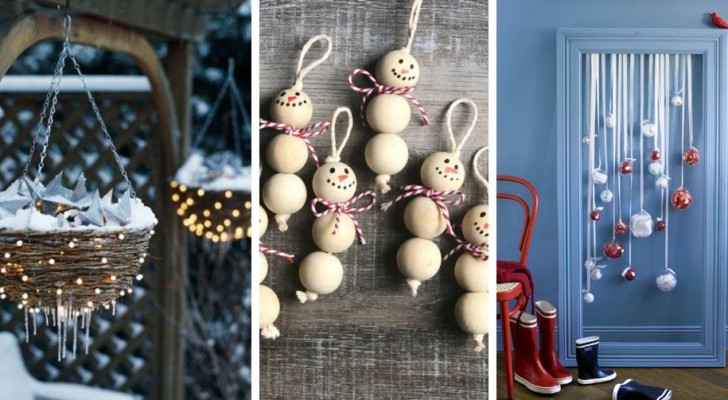 12 ideeën, de ene nog mooier dan de andere, om doe-het-zelf decoraties te maken en de magie van Kerstmis in huis te halen