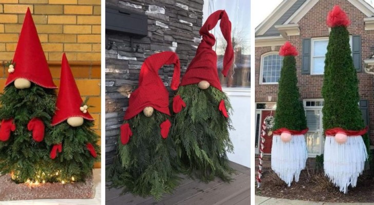 Kabouters met Kerstmis: ideeën om takken en bomen te veranderen in prachtige decoraties voor buiten en binnen