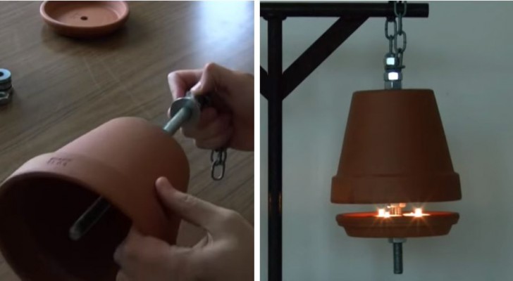 Il metodo semplice ed economico per costruire un'efficiente stufa alimentata coi lumini