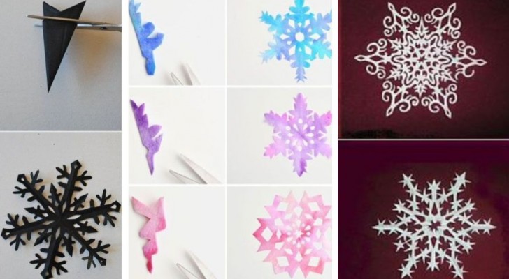 Decorare a Natale con la carta: tanti spunti facili e deliziosi per ritagliare fantastici cristalli di neve