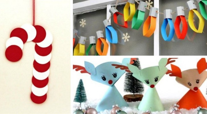 10 travaux de Noël très amusants à réaliser avec du papier, parfaits pour les enfants 