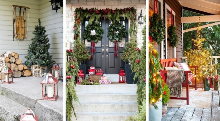 10 zauberhafte Arrangements für eine verträumte Weihnachtsatmosphäre auf dem Innenhof oder der Veranda Ihres Hauses