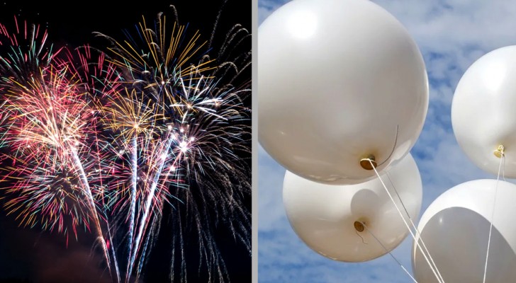 Capodanno 2020, molti propongono di sostituire i fuochi d’artificio con i palloncini: perché non è una buona idea