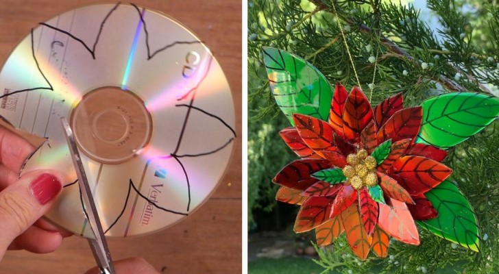Le tutoriel pas à pas pour transformer de vieux CD en fantastiques Etoiles de Noël 
