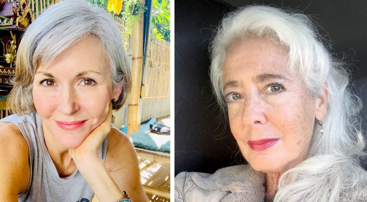 15 women who decided to abandon hair coloring and show off the charm of their white hair