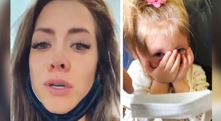 De 2-jarige dochter weigert een mondkapje in het vliegtuig te dragen: de maatschappij verbant het gezin voor het leven