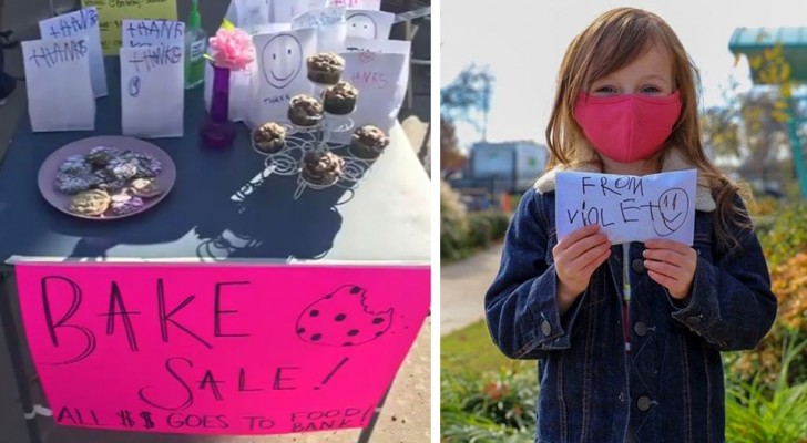 Ein 4-jähriges Mädchen sammelt mehr als 600 $ mit dem Verkauf von Gebäck und spendet dann alles für wohltätige Zwecke
