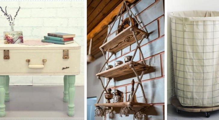 10 incantevoli progetti fai-da-te per arredare in stile rustico riciclando vecchi oggetti