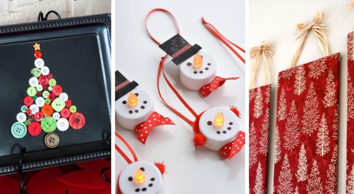 12 idee facili ed economiche per realizzare originali decorazioni natalizie con oggetti riciclati
