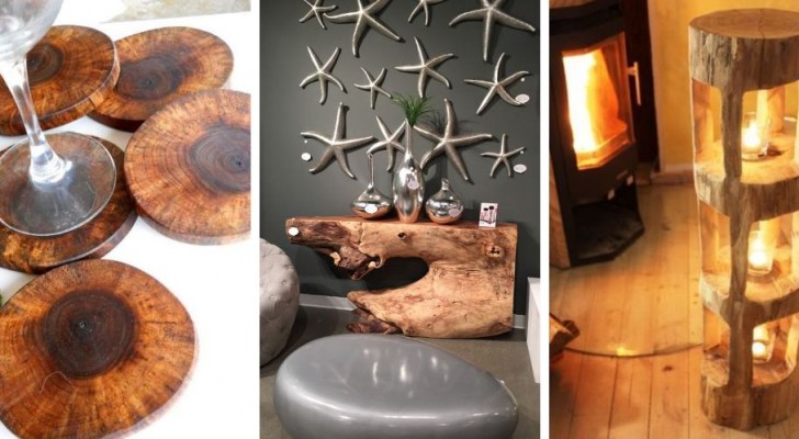 11 fantastici mobili e accessori in legno grezzo per un arredamento dal gusto naturale