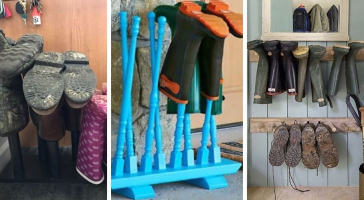 6 progetti da cui trarre spunto per realizzare comodi porta-stivali da tenere all'ingresso di casa